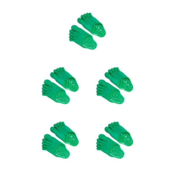 Qarigey Zapatillas divertidas de PVC para pies descalzos, zapatos para niños, mujeres y hombres, adultos, verde Type2 NO2