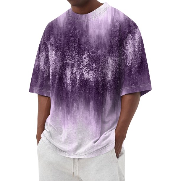 Men's T-shirt T-shirts Graphic Text Pool3D Printing Street Casual Short Sleeve Printed Clothing Basic M