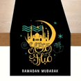 thumbnail image 1 of Ramadan Moon Star Print Seasonal Kitchen Dining Linen Table Runner Washable Family Dining Table Holiday Party Decor Supplies, 1 of 4
