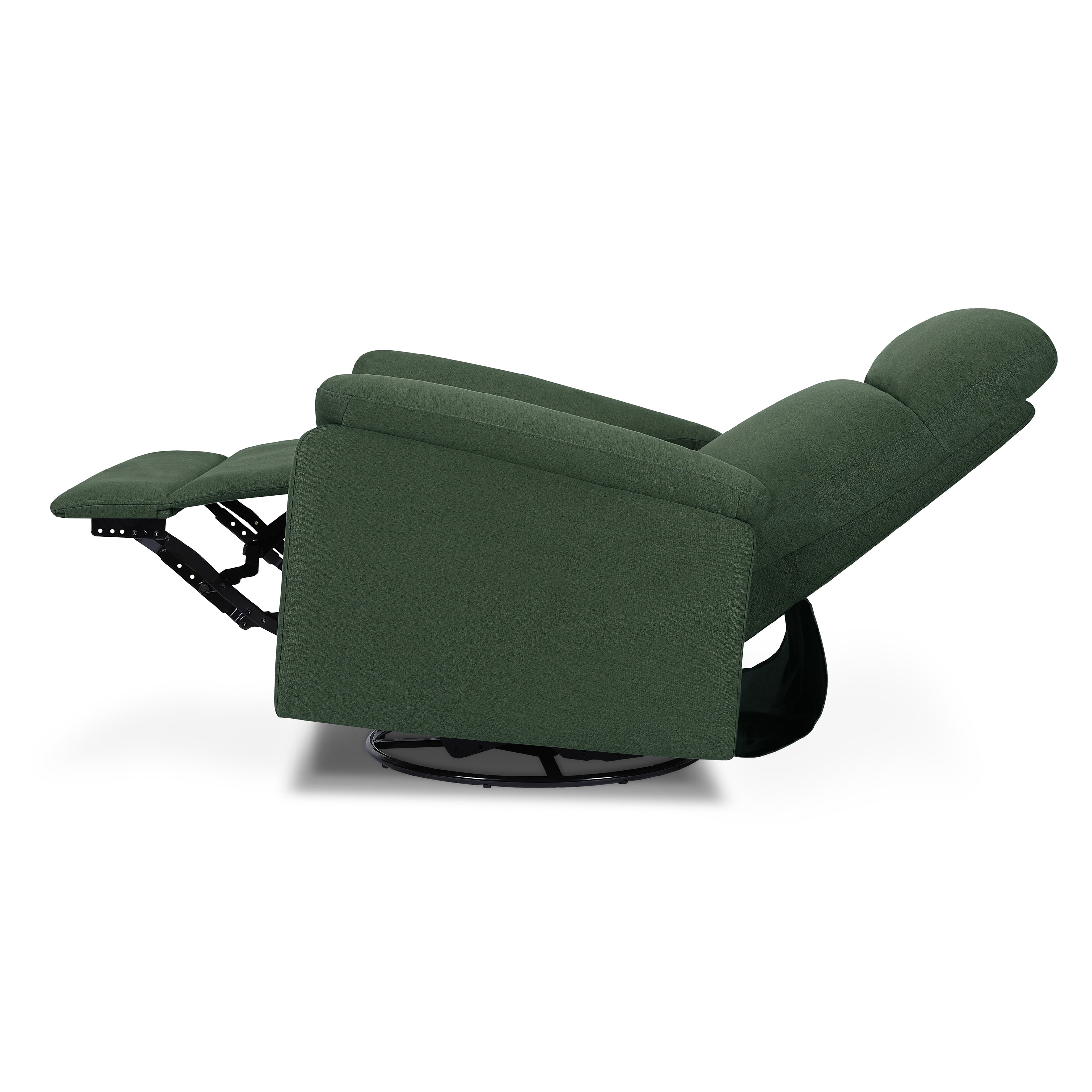 DaVinci Suzy Polyester 270° Swivel Glider Recliner, Pine Green