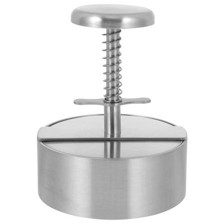 

1pc Stainless Steel Burger Meat Presser Burger Press Tool Kitchen Utensil (Silver)