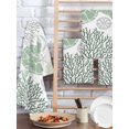 thumbnail image 2 of Sage Green Coastal Turtle Kitchen Dish Towels for Drying Dishes Set of 2, Ocean Coral Nautical Waffle Weave Microfiber Hand Tea Bathroom Towels Quick Dry & Absorbent Towel 15.7x23.6, 2 of 7