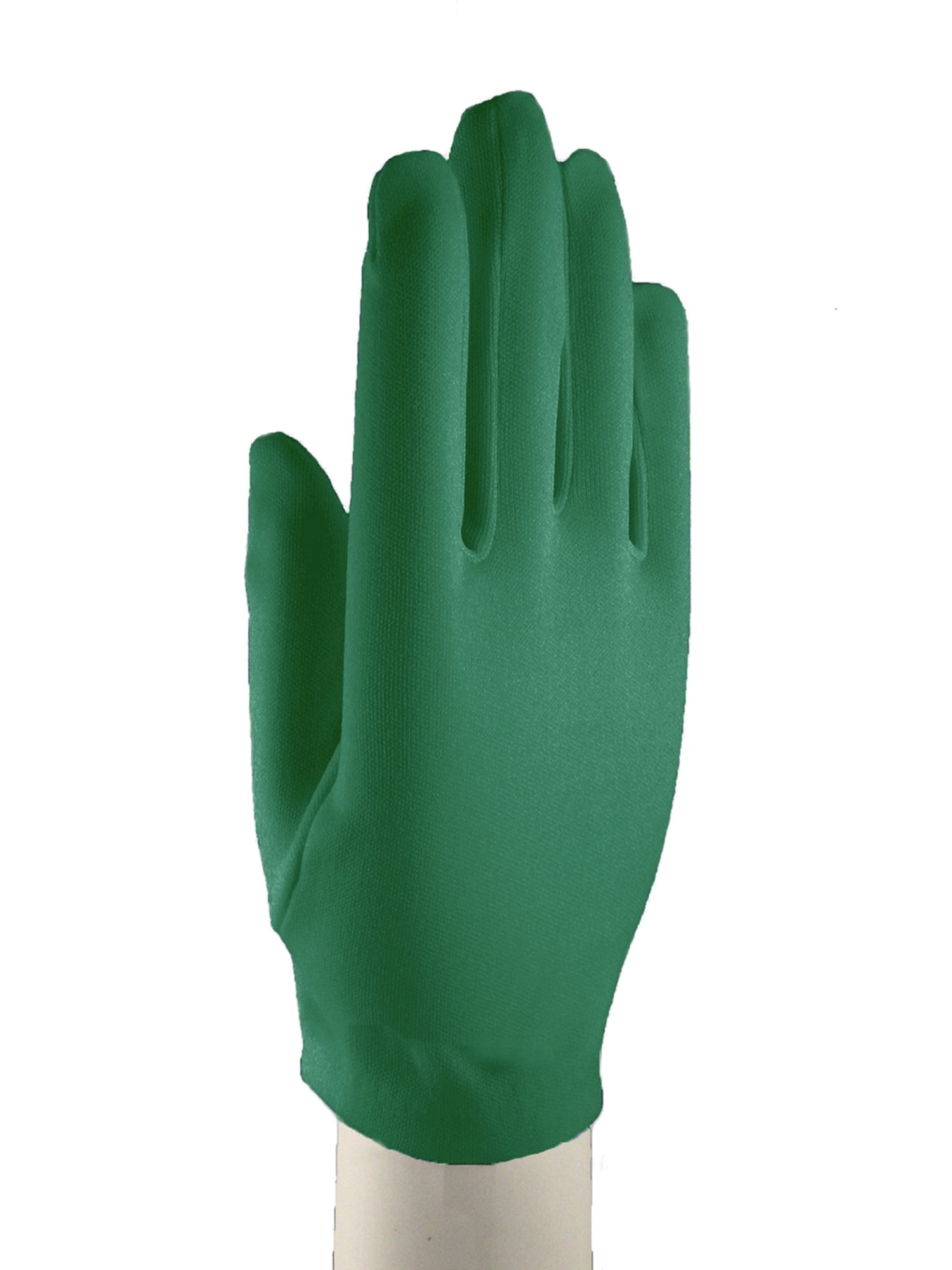 Green Womens Wrist Length Dress Gloves Dress Up, Church, Formal