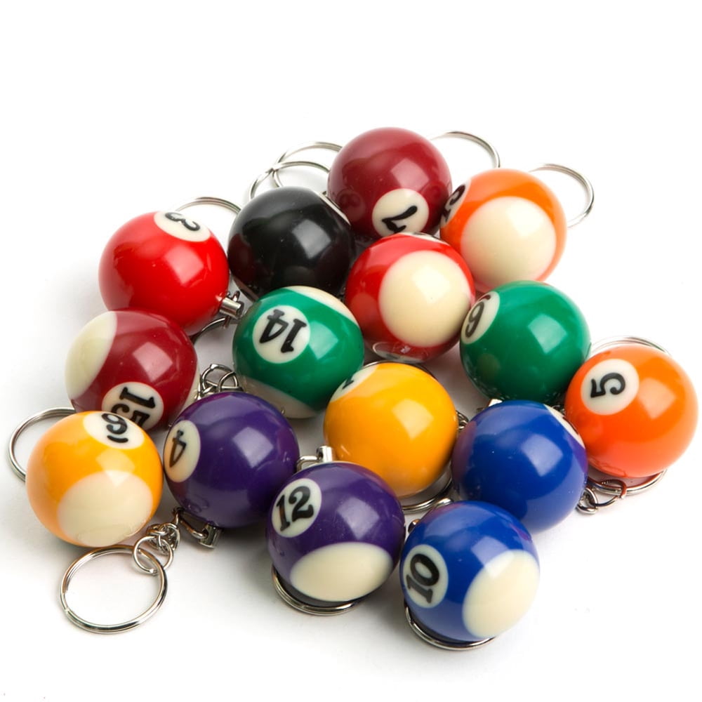 billiard ball keychain