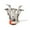 Orange, variant on Portable Camping Stove, Outdoor Picnic Burner, Ultralight Backpacking Cooker, Compact Single Piece Mini Stove for Hiking, Travel, Tailgating, Black