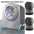 thumbnail image 2 of 4 Pcs/Set Tampons Anti-Vibration Réduction de Bruit en Caoutchouc Support de Pied Anti-Vibration pour Laveuse et Sécheuse Hauteur Réglable Tapis de Machine à Laver (Gris), 2 of 9