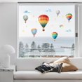 thumbnail image 1 of Pegatinas estáticas para ventana, 11.8" x 35.4", 2 hojas con 24 globos aerostáticos y cielo, decorativas, removibles, para decoración del hogar y la oficina., 1 of 9