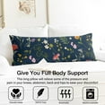 thumbnail image 3 of Floral Body Pillow Cover – Soft & Breathable, Hidden Zipper, 20"x54", Vintage Wildflower & Botanical Print with Butterflies & Bees – Gift for Side Sleepers, Pregnancy, Farmhouse Decor, 3 of 7