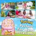 thumbnail image 4 of Mochila escolar Pokemon Kids Pikachu Eevee Pokeball Pink, 4 of 6