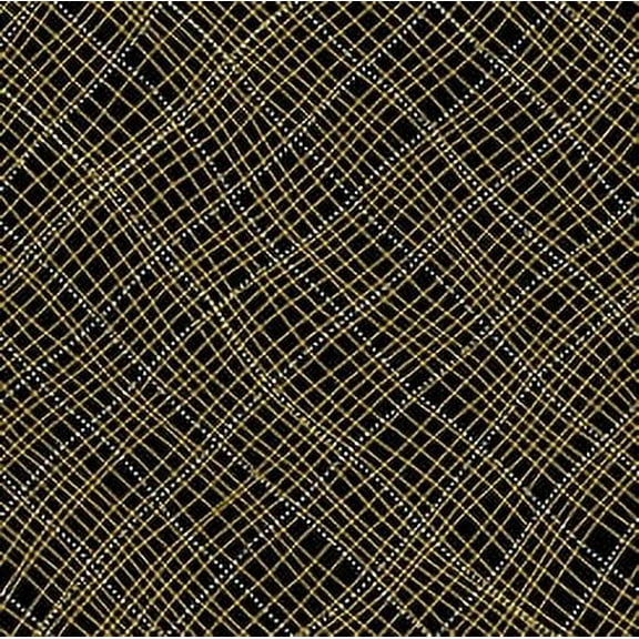 Dandelion Wishes - Black - Tan - Crosshatch - Qt Fabrics - 29281-J