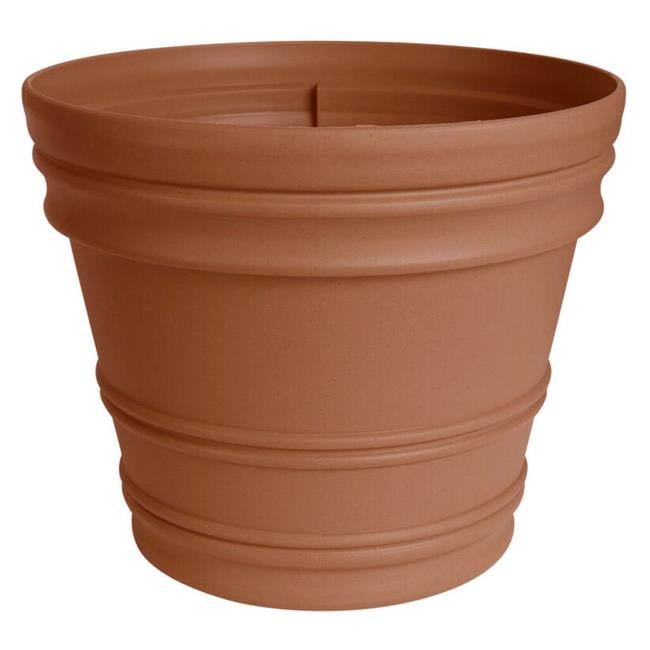 12 in. Rolled Rim Planter, Terra Cotta Walmart Canada