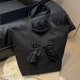 thumbnail image 1 of Bolso Nylon para Mujeres Bolso Hombro Bownot Lindo Bownot Bag Lovely Tote (negro), 1 of 9
