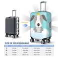 thumbnail image 4 of Yiaed Dog In Bathtub Print Travel Luggage Cover Suitcase Protector Fits 18-32 Inch Luggage Wheel Covers Patterned Elastic Luggage Anti-scratch（No luggage）-X-Large, 4 of 5