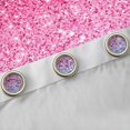 thumbnail image 4 of Homewish Glitter Stars Blackout Curtains Set of 2 (52x84 Each) for Girls, Rainbow Galaxy Curtain, Purple Pink Cyan, 4 of 5