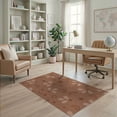 thumbnail image 2 of ODIKA 4'x6' Warm Earthy Tones Geometric Delight Washable Area Rug Playful Abstract Motif with Retro Charm for Dorm Room, Small Living Stain Resistant Low Profile, Easy Care, 2 of 7