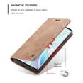 thumbnail image 4 of Dteck Wallet Case For OnePlus 8 Pro, Premium PU Leather Wallet case Magnetic Flip Folio [Kickstand Feature] with ID & Credit Card Pockets, Brown, 4 of 6