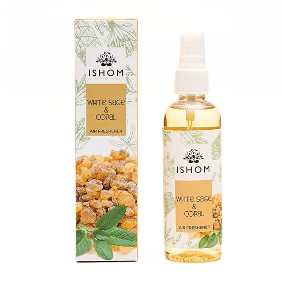 ISHOM | White Sage & Copal Air Smudge Spray | Earthy, Soft,Powerful | 100 ML (Copal)