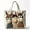 Multicolor, variant on huayou Cute Embroidered Donkey Tote Bag, Fashionable Quilted Canvas Handbag for Daily Travel and Casual Commute