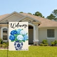 thumbnail image 2 of Jbralid Welcome Blue And White Flowers In Porcelain Vase Linen Garden Flag For Spring Summer Home Outdoor Garden Yard Door Decor 12x18 inch, 2 of 5