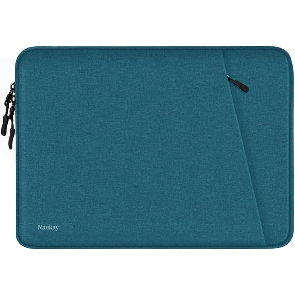 Funda para portátil Naukay, a prueba de golpes, 13,3 pulgadas, color cian, para MacBook