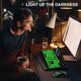 thumbnail image 2 of Wired Keyboard and Mouse, Large Print Backlit Keyboard with Wrist Rest and 7-Color Backlit, Lighted Computer Keyboards Easy to See, Light Up USB Keyboard M, 2 of 8