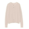 thumbnail image 6 of Ftwytp Womens Cardigan Short Chunky Cardigans Long Sleeve Jumpers Open Front Ribbed Knit Lightweight Outerwear for Winter Spring, 6 of 9