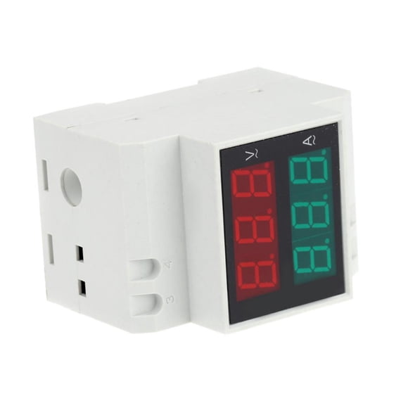 Dual Display Rail -2042 Digital LED Voltímetro 200-450V 0.2-99.9A