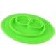 thumbnail image 1 of Platos para niños pequeños, vajilla de dibujos animados para bebés dividida de silicona antideslizante, plato de alimentación para niños, diseño elevado, 1 of 13