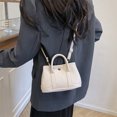 thumbnail image 3 of Bolso de hombro para mujer | Bolso de mano de cuero PU de moda | Bolso bandolera bandolera versátil Messenger | Correa ajustable | Estilo Casual Elegante | Se adapta a la billetera del teléfono, 3 of 5
