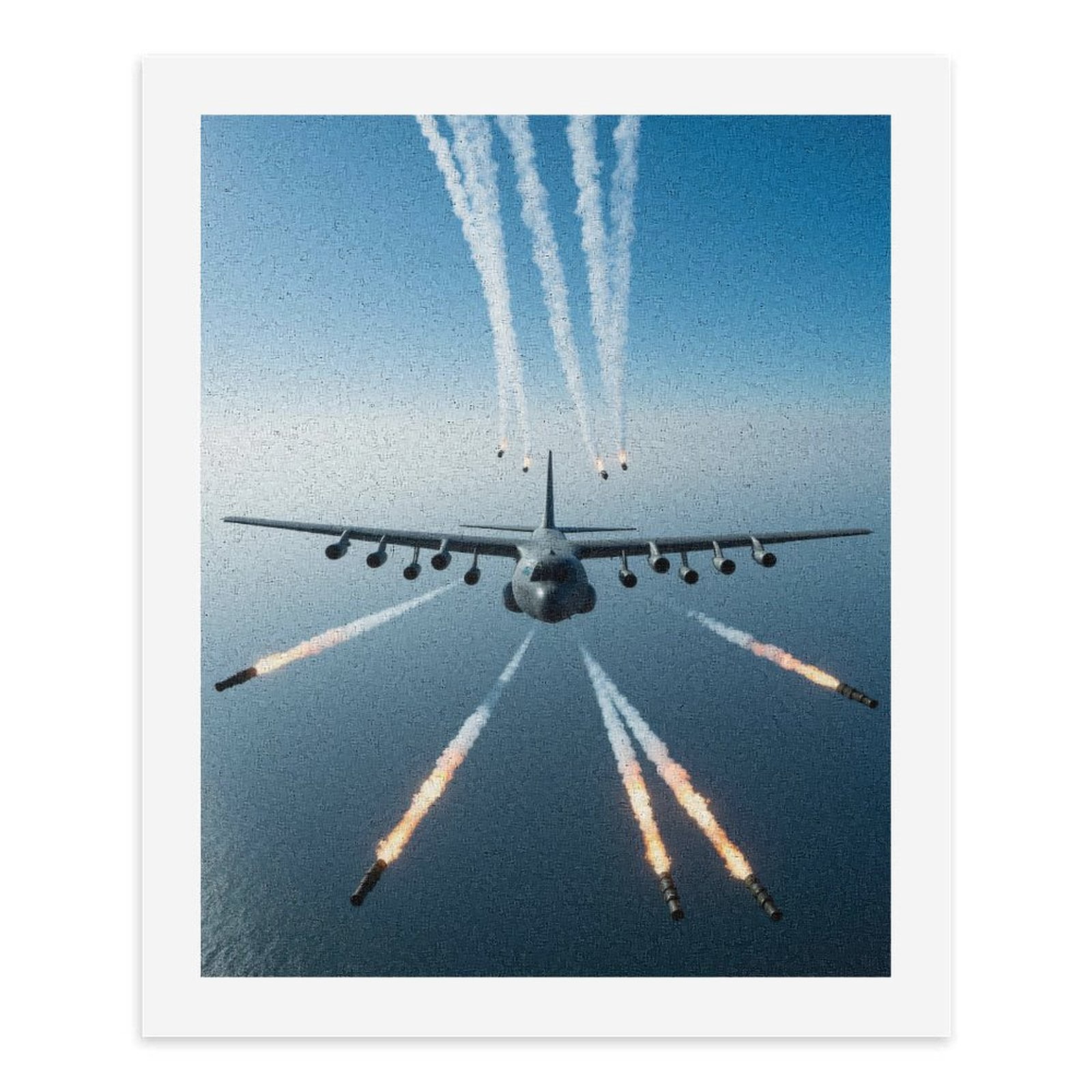 Paint by Numbers Kit for Adults, Military Aircraft in Flight Maneuver Paint by Numbers, Easy Paint by Numbers Kit for Adults Beginner, DIY Adult Paint by Number Kits on Canvas, Home Decor