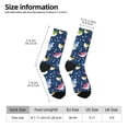 thumbnail image 2 of Rateoe Colorful Cartoon Shark for Women Casual Calf Socks - Cute Crew Socks - Thin Soft Above Ankle Socks Size 5-11, 2 of 6
