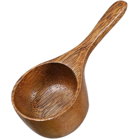 FENGAcacia Wood Measuring Spoon wooden scoop wooden baking 1/8 cup scoop tea shovel wooden salt scoop wooden milk tea spoons kitchen measuring ice cream scoop bath powder coffee beans-240518