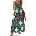 thumbnail image 1 of Vestido sin mangas rosas mono de verano mujer verano mujer 2024 mujer 2024 largo mujer, 1 of 7