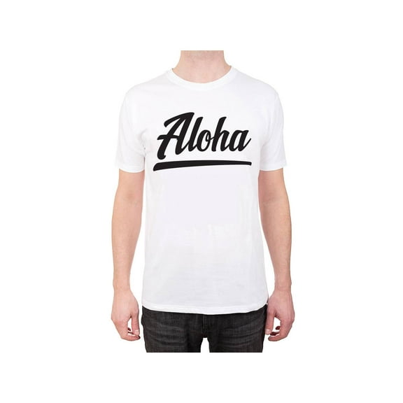 Gravity Trends Coast Life Aloha Men's Short Sleeve T-Shirt, White L