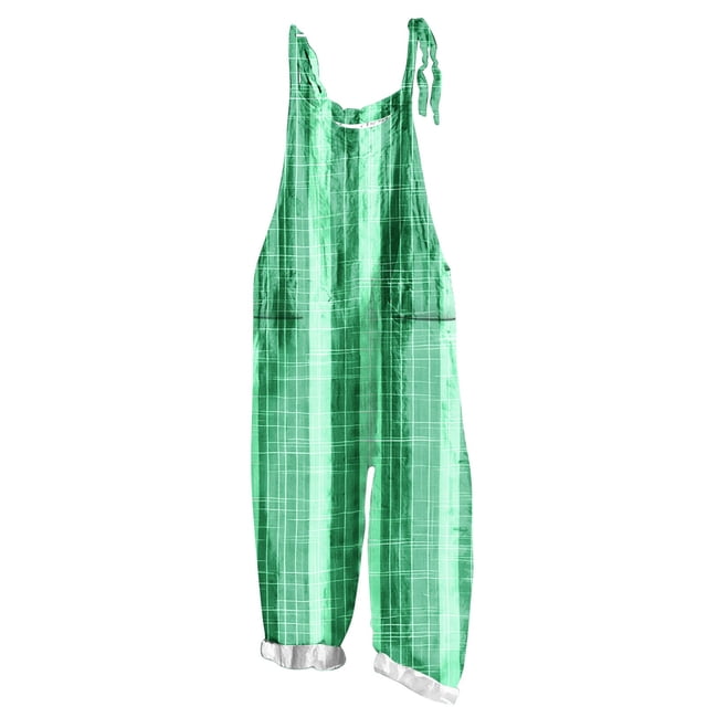 Combinaison pour Femmes, Salopette Décontractée Sans Manches Imprimée avec Poches, Tissu en Polyester, Longueur Régulière, Bleu, Taille g