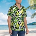 thumbnail image 5 of Haiem Football Doodle Printed Hawaiian Shirt for Men - Men’s Casual Beach Summer Shirts - Stretch Fabric with Modern Fit-Medium, 5 of 9