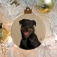 thumbnail image 5 of Rottweiler Dog Headphones Sitting DJ Wood Christmas Tree Holiday Ornament, 5 of 7