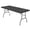 Dark Grey, variant on 1 Pc 4/6/8ft Spandex Tablecloth Elastic Fitted Stretch Rectangular Tablecloth Washable and Wrinkle Resistant Patio Table Cover