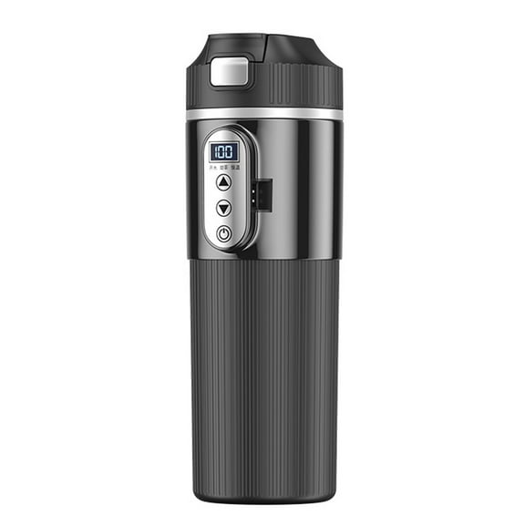 Smart Auto Heating Travel Mug 500ml Stainless Steel Temperature Adjustment Water Heater With LED Display For Camping