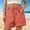 Watermelon Red, variant on Women's High Waisted Casual Elastic Waist Shorts with Pockets for Summer Beach