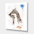 thumbnail image 3 of Designart ' Portrait of A Child and Giraffe ' Farmhouse Canvas Wall Art Print, 3 of 4