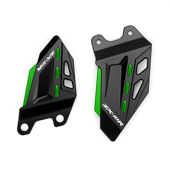 Wooxiu Motorcycle CNC Footrest Pedal Protector Foot Peg Heel Plates Guard For ZX-10R 2011-2025 ZX-10RR 2021-2025 zx10r zx10rr Accessories