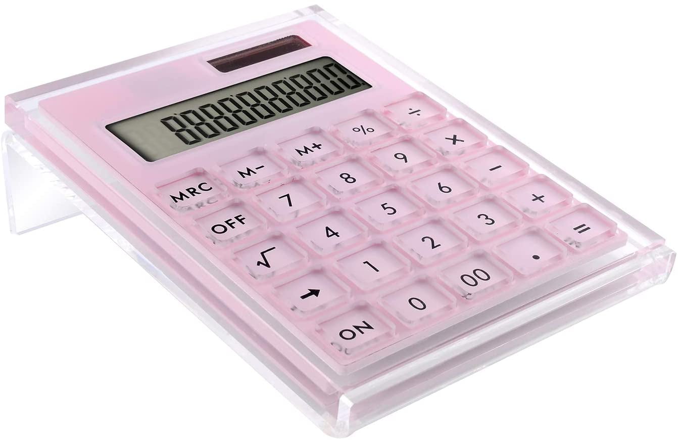 Calculator With Stand,Battery And Solar Hybrid Powered Basic Calculator