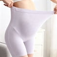 thumbnail image 4 of BRGZLK Women's Maternity Shapewear Shorts Summer Soft Comfy Plus Size Solid Color Anti-Wardrobe Malfunction Breathable Belly Support Legging Shorts Gray XL, 4 of 5