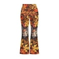 thumbnail image 5 of DISNIMO Thanksgiving Fall Cat Kids Long Yoga Pants for Girls 11-12 Flare Leggings with Pockets for Girls Flare Leggings Bell Bottoms Kids High Waist Bell Bottoms Flare Leggings Tall, 5 of 7