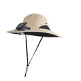 thumbnail image 4 of Msgweeeg Hat with Fans Solar Power Solar Fan Outdoor Hat Outdoor Wide Brimmed Sun Hat Solar Fan Hat Ideal Beach Hat and Fisherman Hat for Both Men and Women Random Color, 4 of 9
