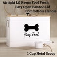 thumbnail image 2 of Contenedor hermético para alimento de perro HB Design Co. 15 lb blanco, 2 of 6