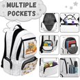 thumbnail image 7 of Kuiaobaty Study Capybara Print Backpack for Girls Boys 17 Inch School Backpack with Cup Holder Lightweight Bookbag Daypack for School, 7 of 7