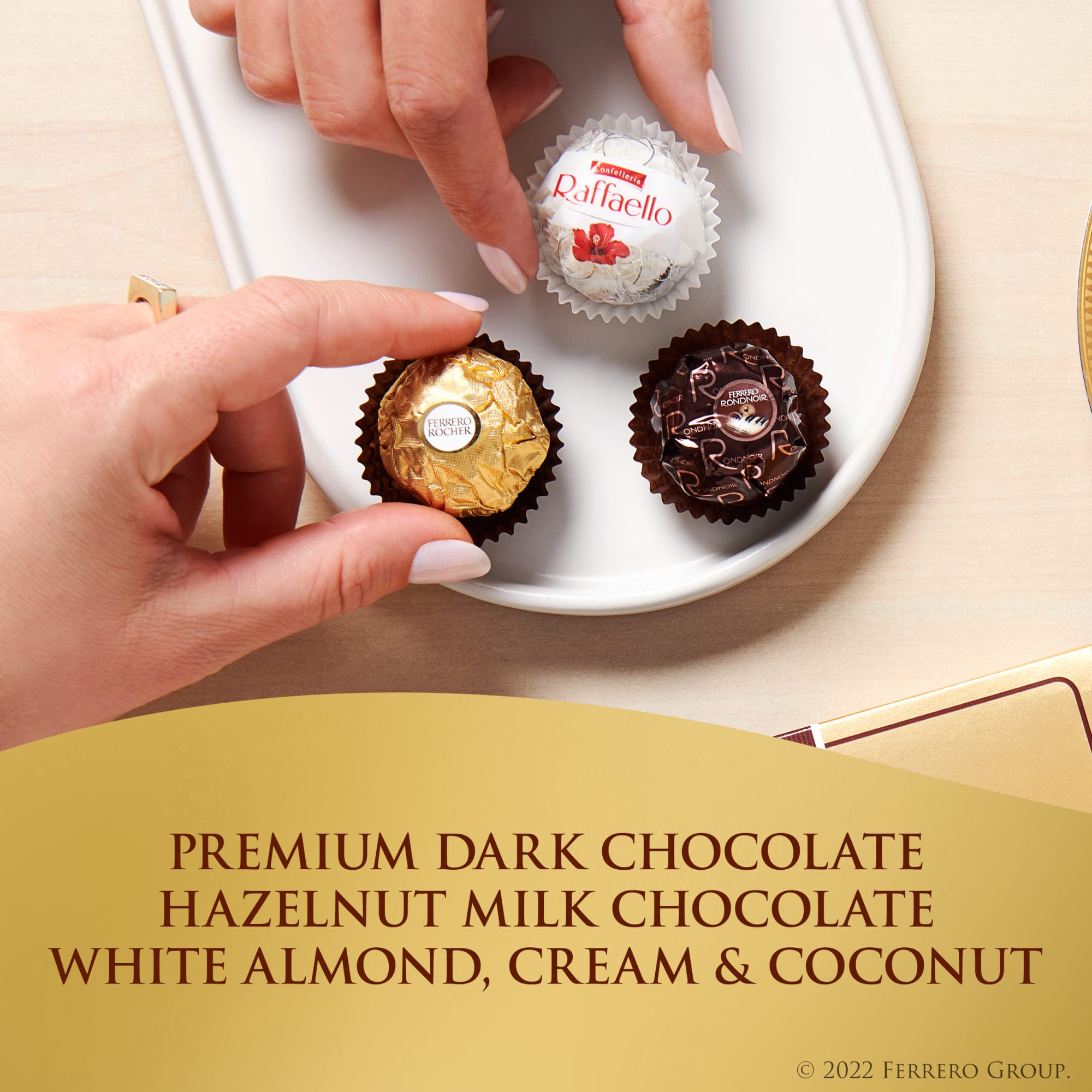 Ferrero Collection Premium Assorted Hazelnut Milk And Dark Chocolate And Coconut, 24 Count - image 5 of 10
