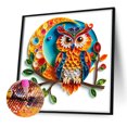 thumbnail image 2 of 5D DIY Taladro Papel para Quilling Pintura Búho Arte 40x40cm, 2 of 8